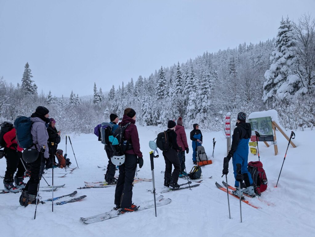 Initiation ski avec Coeur de la Tornade