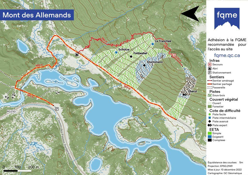 Mont des Allemands FQME Fédération Québecoise de Montagne et d'Escalade